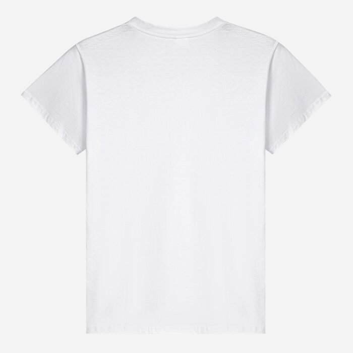 4 Sides Simple Design Print Cotton Unisex V-Neck T-Shirt - Image 6