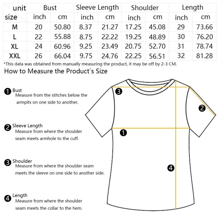 4 Sides Simple Design Print Cotton Unisex V-Neck T-Shirt - Image 7
