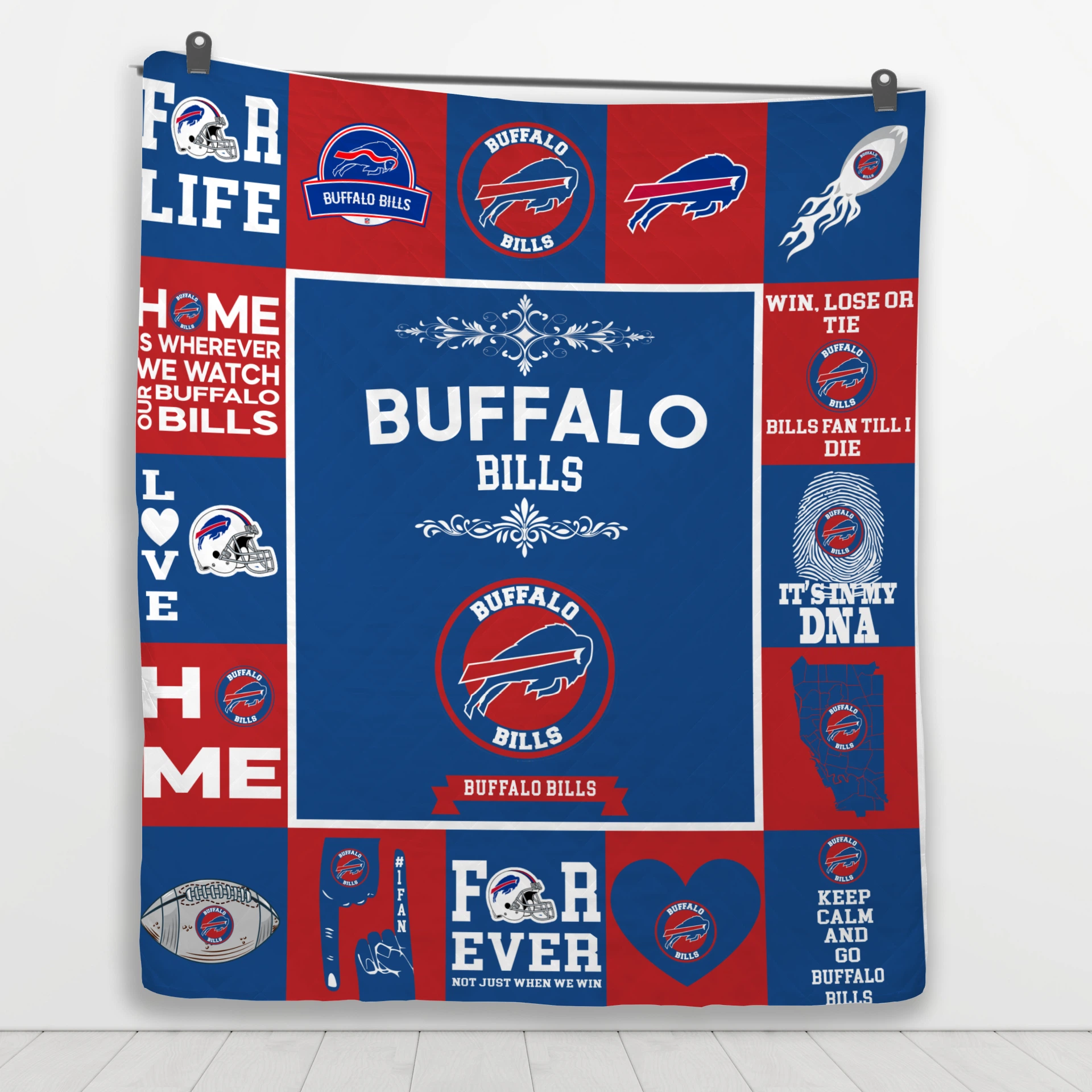 Buffalo Bills Fan Pride Quilt Blanket - Image 4