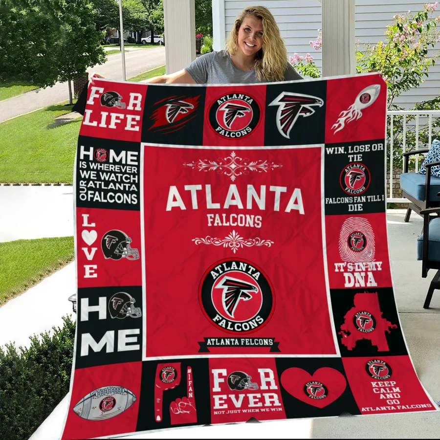 Atlanta Falcons Fan Pride Quilt Blanket