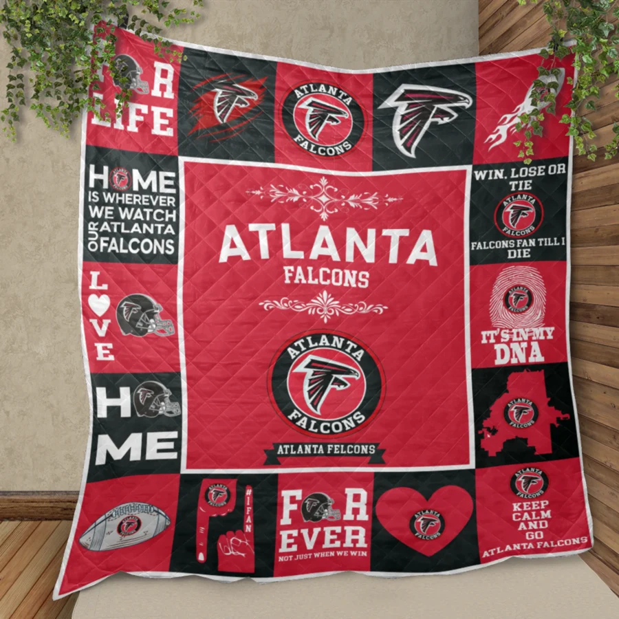 Atlanta Falcons Fan Pride Quilt Blanket - Image 4