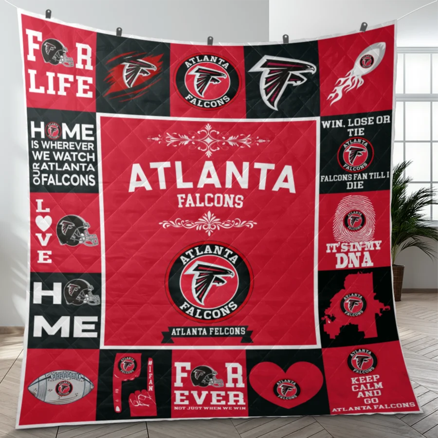 Atlanta Falcons Fan Pride Quilt Blanket - Image 3