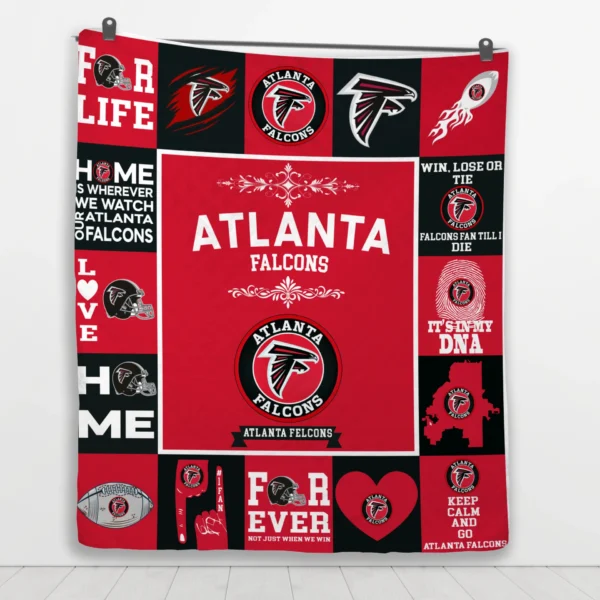 Atlanta Falcons quilt blanket gift for Falcons fans