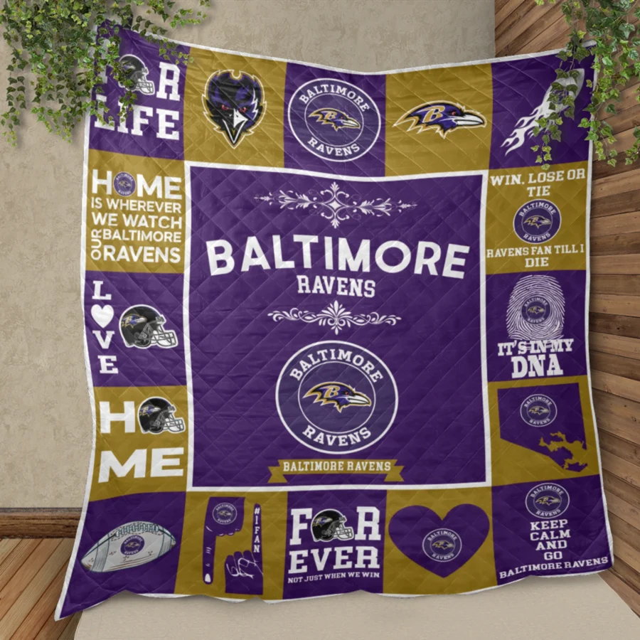 Baltimore Ravens Fan Pride Quilt Blanket - Image 2