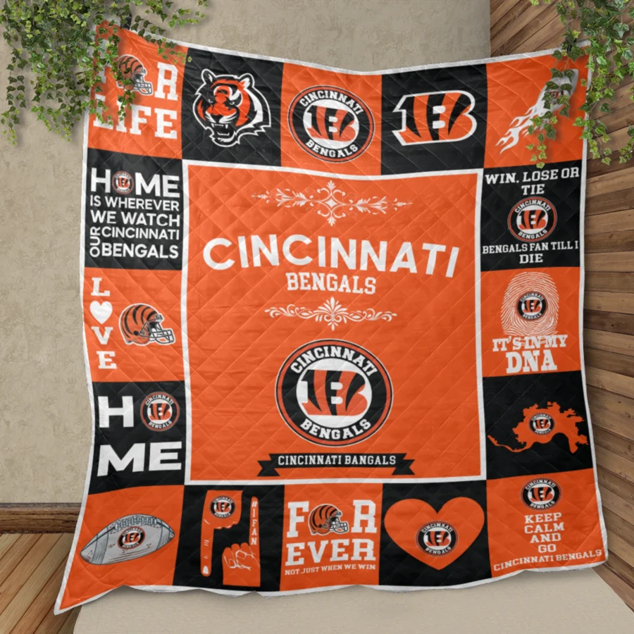 Cincinnati Bengals Fan Pride Quilt Blanket - Image 2