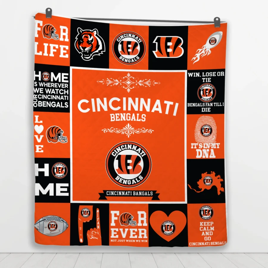Cincinnati Bengals Fan Pride Quilt Blanket - Image 4