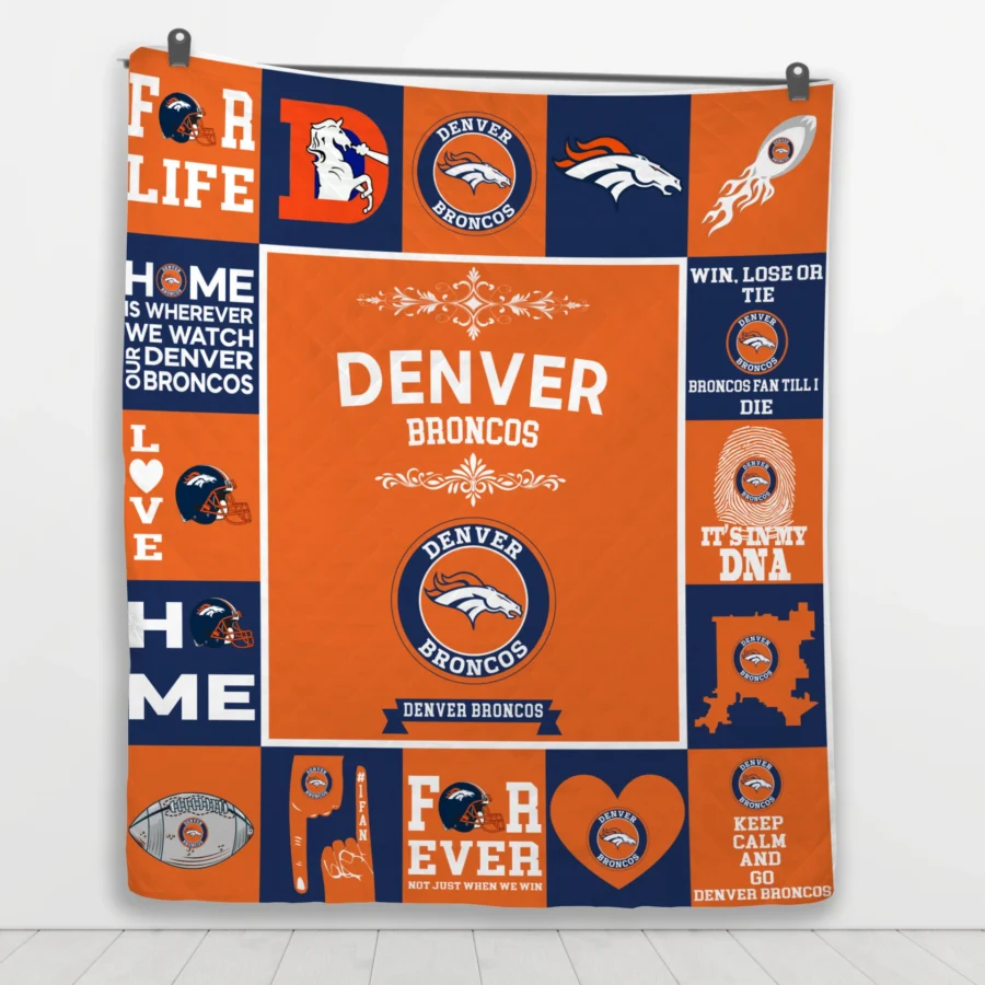 Denver Broncos Fan Pride Quilt Blanket - Image 3