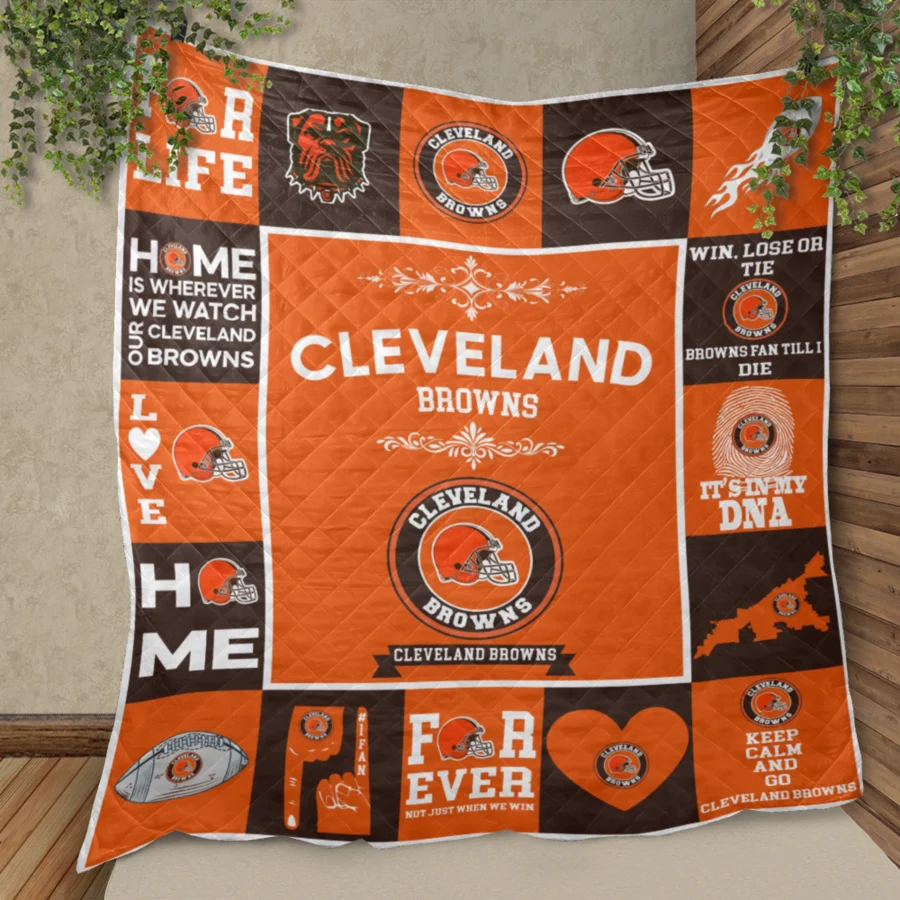 Cleveland Browns Fan Pride Quilt Blanket - Image 2