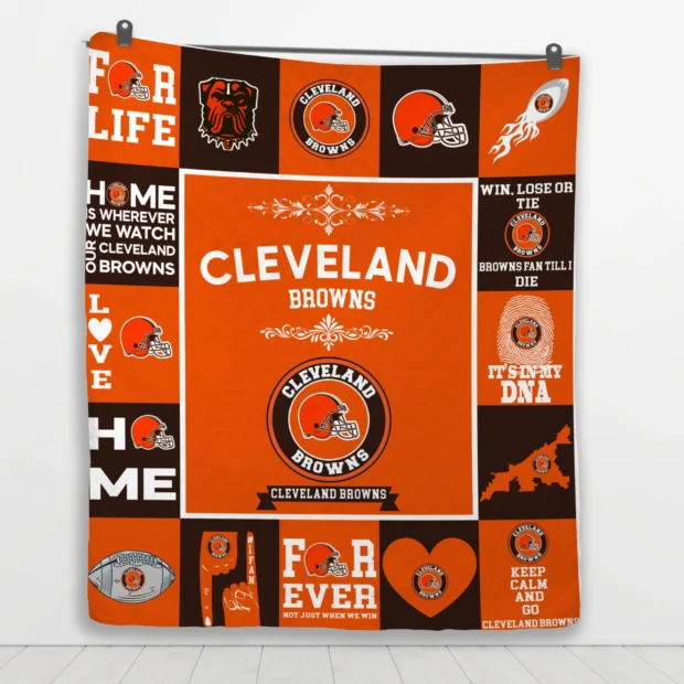 Cleveland Browns Fan Pride Quilt Blanket - Image 4