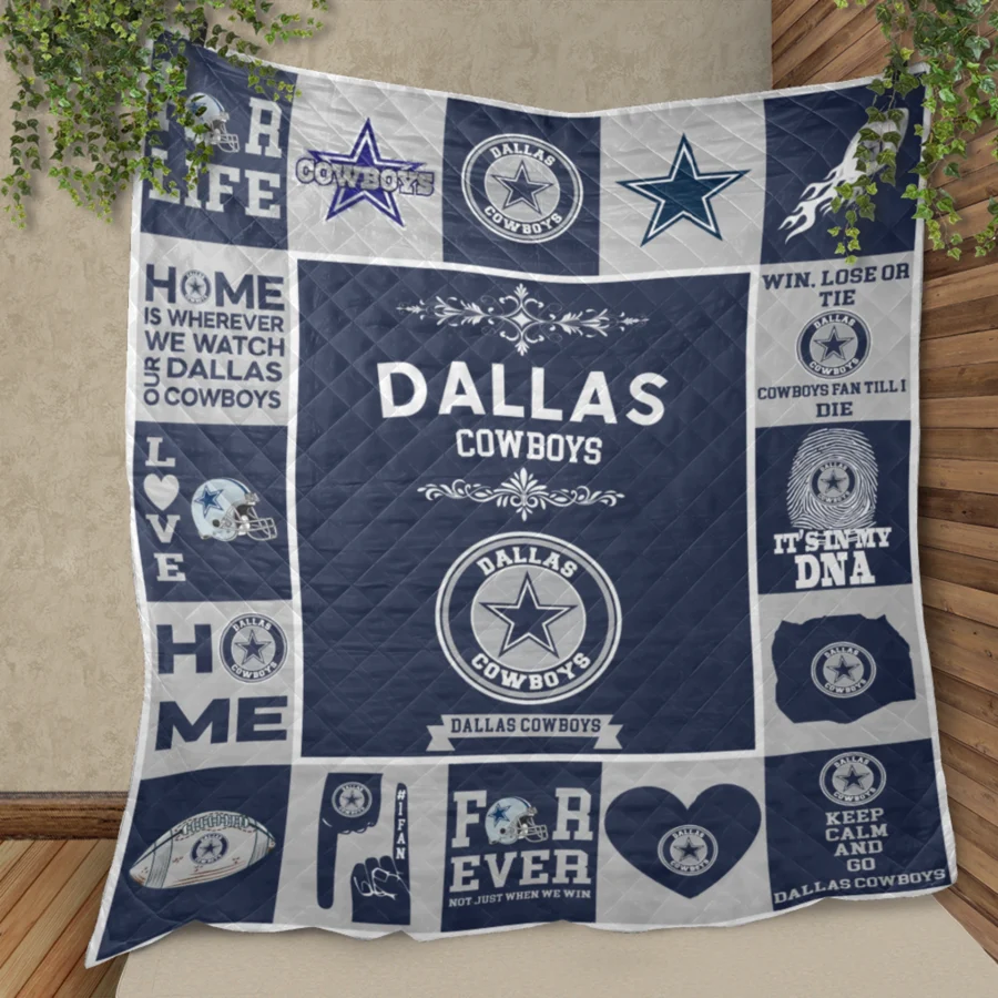 Dallas Cowboys Fan Pride Quilt Blanket - Image 2