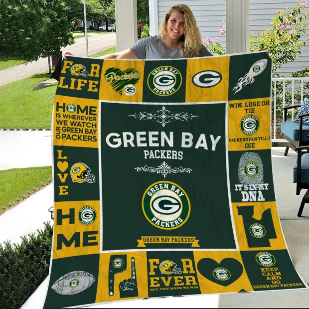 Green Bay Packers Fan Pride Quilt Blanket